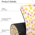 thumbnail image 4 of Yayeee Faucet Mat for Kitchen Sink 14.7" Diatomite Long Splash Guard Pad, White Stars Pattern, 2 Pack, 4 of 7