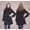 Navy, variant on Wool Blend Coat with Shawl Collar-Camel-M