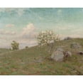 thumbnail image 2 of Charles B. Foster 14x12 Gold Ornate Wood Frame and Double Matted Museum Art Print Titled - Hillside Landscape, 2 of 4