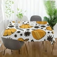 thumbnail image 6 of Coolnut Thanksgiving Pumpkin Tablecloth, Waterproof Washable Polyester Square Table Cover, Durable Tablecloth for Kitchen Dining Table Party Decor, 60"X 60", 6 of 7