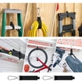 thumbnail image 6 of 2Pcs Heavy Duty Garage Storage Hooks Hangers with Carabiner Clips Multi-Purpose Hanging Straps for Ladder Hose Tools Bags and Equipment, 6 of 6