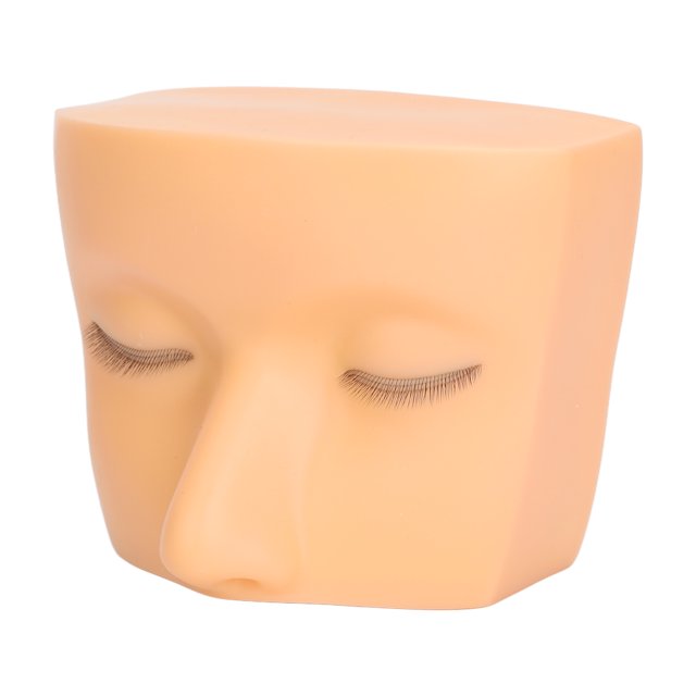 Cabeza De Maniquí De Pestañas Práctica De Cabeza De Maniquí De Pestañas De 3 Capas Realista Elástica, Práctica De Maquillaje De Tacto Suave Suministros De Extensión De