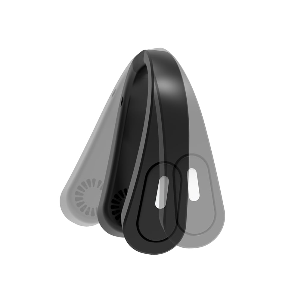 Mainstays Rechargeable Portable Neck Fan, Black