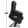 thumbnail image 5 of Newest Dual Motor Infinite Position Up to 350 LBS Electric Medium size Genuine Leather Black Power Lift Recliner Chair with 8-Point Vibration Massage , Lumbar Heating, 5 of 9