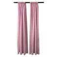 thumbnail image 1 of BDcheck58x96-2Pk-PinkK37 LA Linen Fond à Carreaux en Polyester, Blanc & Rose - 58 x 96 Po. - Lot de 2, 1 of 1