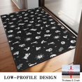 thumbnail image 3 of Black Halloween Cat Skull Pattern Door Rugs,Washable Non Slip Door Mats Indoor,Decorative Door Mats,Entry Mat Indoor for Entrance,Bedroom,Kitchen,Bathroom,20"x32", 3 of 6
