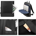thumbnail image 4 of InnotechSC Mochila Delgada para Laptop, Bolso de Cuero Liviano de Negocios Unisex, para Viajar, 15.6", Negro, 4 of 6