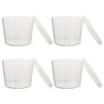 thumbnail image 1 of EIGTHTAIL 4pcs Small Glass Bowls with Lids Clear Pudding Cups Dish Containers for Salad Fruits Sauces Cereal Dessert Snacks Refrigerator Freezer Storage 200ml, 1 of 6