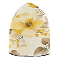 thumbnail image 2 of BZSMCE Winter Beanie Hats Warm Cozy Cap Golden Blossoms Pattern, 2 of 7