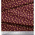 thumbnail image 3 of Soimoi Rayon Fabric Artistic Leaves Print Fabric by Yard 56 Inch Wide, 3 of 5