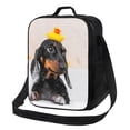 thumbnail image 1 of Balery Dachshund Sitting in Bathtub Caja de Almuerzo y Bolsa de Almuerzo para Hombres y Mujeres, Bolsa de Almuerzo Reutilizable con Gran Capacidad, Bolsa de Almuerzo Aislada, 1 of 7