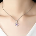 thumbnail image 3 of Jewelry VerPetridure able and new peach heart-shaped love pendant Necklace, 3 of 3