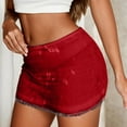 thumbnail image 2 of MIXUE Skirts For Women Summer Sequins Solid Color Elastic Waist Party Club Casual Bodycon Mini Skirt Holiday-Wear,Red,XL, 2 of 7