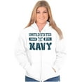 thumbnail image 3 of United States Navy Since 1775 Zip Up Hoodie Men's Women's Brisco Brands M, 3 of 6