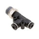 thumbnail image 4 of Tubo Triple Línea De Empuje Triple En La Guarnición ática - Negro DPD Baoblaze Colocación del tubo de la manguera de agua del aire, 4 of 8