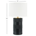 thumbnail image 4 of SAFAVIEH Weller 25 in. Classic Contemporary Table Lamp, Black, 4 of 6