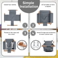 thumbnail image 3 of Columpio para bebés para exteriores, asiento seguro de lona y madera para interiores, columpio para bebés para niños pequeños, columpio para bebés para exteriores con cinturón de seguridad,, 3 of 7