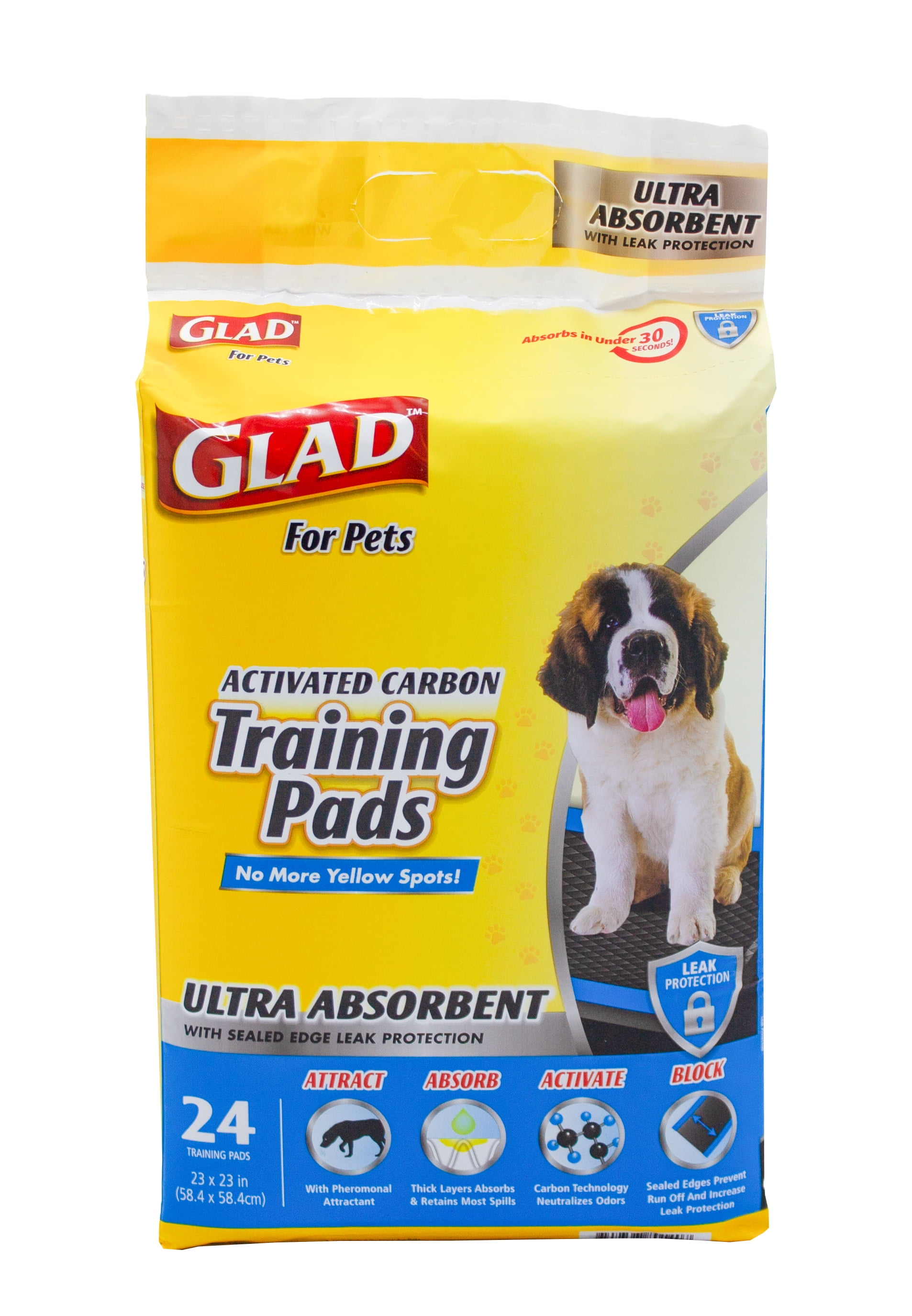 Glad™ for Pets Heavy Duty UltraAbsorbent Activated Charcoal Puppy Pads