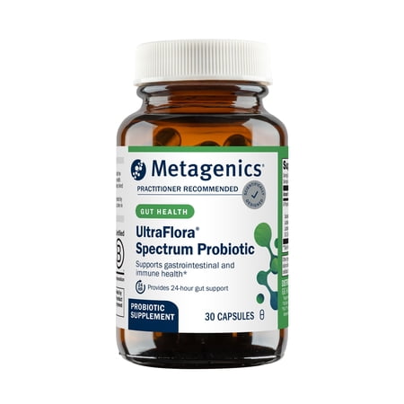 Metagenics UltraFlora Spectrum - Digestive & Immune Health Supplement* - Daily Probiotic - Non-GMO & Gluten-Free - 30 Capsules