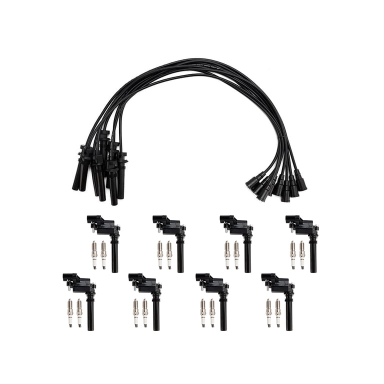 Aero Spark 8 Coil + 16 Plug + Wire Set For Dodge Ram 1500 2500 – UF378, UF505, IC508