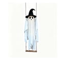 thumbnail image 2 of Vintage Halloween Decorations Outdoor Swinging Ghost, Spooky Halloween Porch Decor Ghost Hanging Decor, Halloween Ghost Decor Goth Accessories for Yard Garden Halloween Party Decorations, 2 of 6