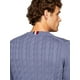 thumbnail image 3 of Jersey Tommy Hilfiger de punto trenzado para hombre, color índigo desteñido, talla L, 3 of 4
