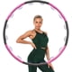 thumbnail image 1 of Hula Hoop, Hula Hoop para bajar de peso y masajes, 6-8 segmentos, aros Hoola Hoop extraíbles, apto para fitness, deportes, hogar, oficina, modelado del vientre, 1 kg WD.WDQZL Hogar, 1 of 7