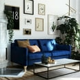thumbnail image 2 of Mr. Kate Tess Sofa with Soft Pocket Coil Cushions, Small Space Living Room Furniture, Blue Velvet, 2 of 13