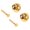 Mushroom head golden, variant on 2pack Easyly Install Rusts Resistant Strap Buttons Locking Pegs Bass Lock for Guitar and Ukulele