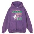 thumbnail image 4 of Sudadera con capucha retro desgastada de punto Love American Retro Spider Men Sudadera con capucha Hip Hop 100 % algodón Sudadera holgada de gran tamaño, 4 of 4