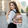 thumbnail image 6 of FORMRS Mini Backpack Purse for Women Travel Daypack Casual Shoulder Bag, Watercolor Jam, 6 of 7