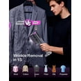 thumbnail image 4 of Travel Steamer for Clothes, Portable Handheld Garment Steamer, 15s  Heat-up, 2 Water Tanks (180 ml +100 ml), 25 Minutes of Continuous Ironing for Travel, Charcoal, 4 of 6