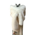 thumbnail image 2 of Faux Fur Shawl Wrap Stole Shrug Winter Bridal Wedding Cover Up, 2 of 3