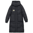 thumbnail image 2 of Patlollav Jackets for Women,Ladies Fall Winter Long Sleeve Warm Cotton Jacket Parkas Bread, 2 of 6