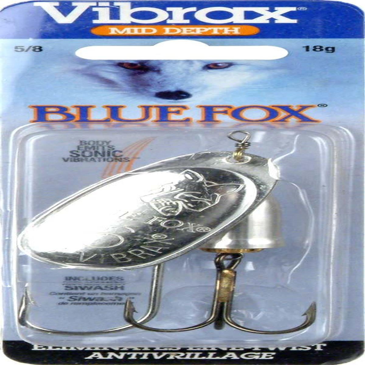 Size-2.44 Blue Fox Classic Vibrax 2 Plated 3/16 