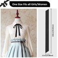 thumbnail image 3 of Ksopiavobs Bow Tie for Women, Satin Ribbon Girls Self-tie Bowtie for Uniform, School, Wedding, Cosplay, T-shirt Accessory, 3 of 7