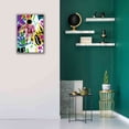 thumbnail image 6 of Epic Graffiti 'Colorful Astronaut Graffiti Art 6 ' by Irena Orlov Giclee Canvas Wall Art, 18"x26", 6 of 8
