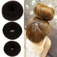 Grofry Women Magic Donut Hair Ring Bun Former Shaper Hair Styler Tie