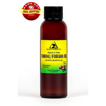 TAMANU / FORAHA OIL ORGANIC UNREFINED VIRGIN COLD PRESSED RAW PREMIUM PURE 2 OZ