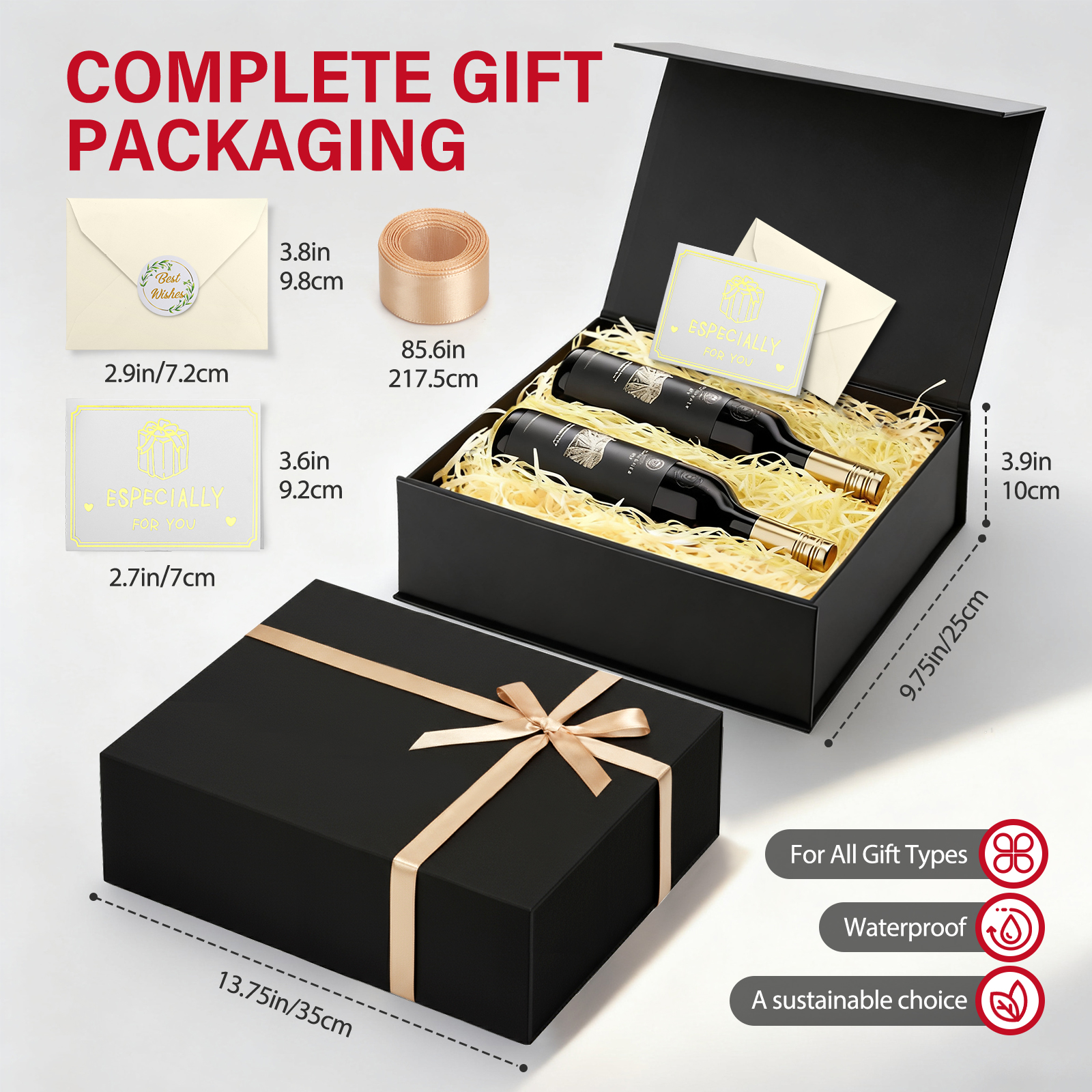 Ayieyill Large Gift Box with Magnetic Lid & Ribbon photo 2