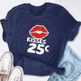 thumbnail image 2 of EcoLoom Cute Kisses 25 Cents Love Heart Short Sleeve Unisex T Shirt, 2 of 6
