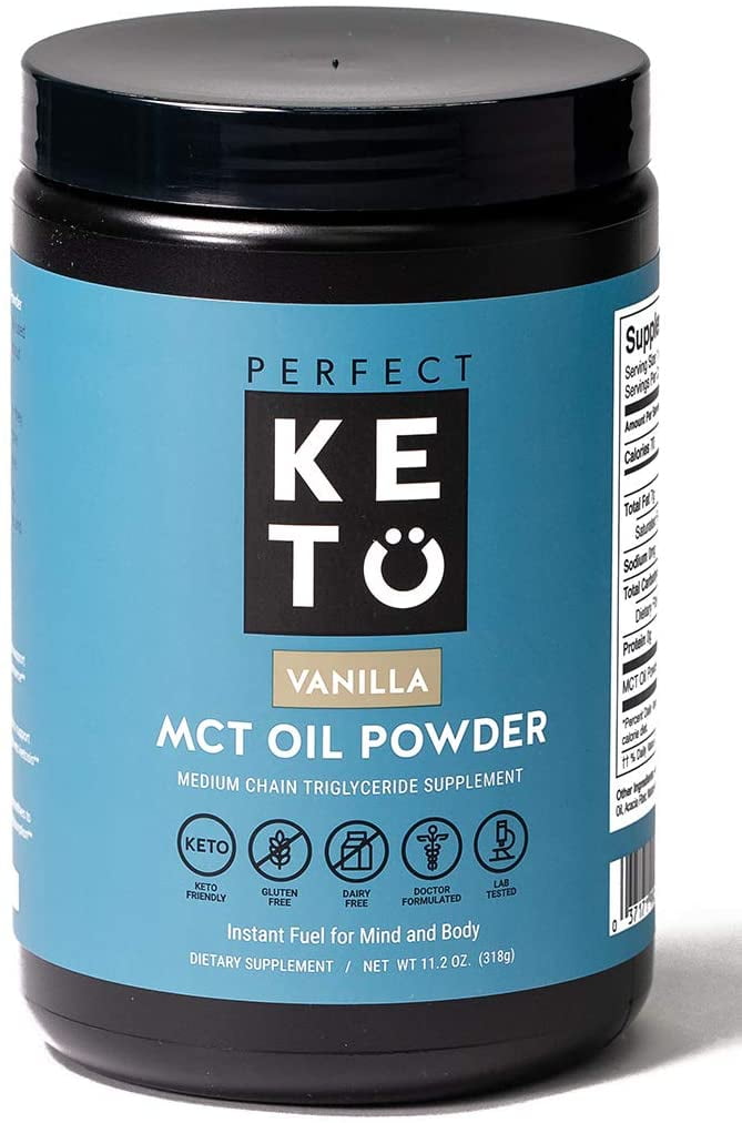 Perfect Keto MCT Oil, C8 Powder Coconut Medium Chain