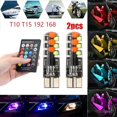 thumbnail image 1 of Bombillas LED COB RGB 6SMD De 2 Colores T10 Para Coche Con Mando A Distancia (Sin Batería), 1 of 3