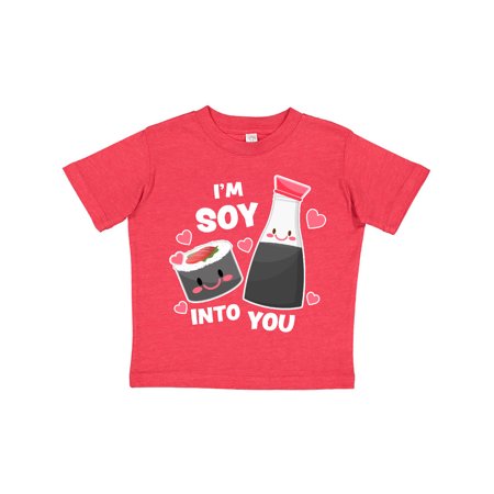 

Inktastic I m Soy Into You with Cute Soy Sauce and Sushi Gift Toddler Boy or Toddler Girl T-Shirt