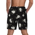 thumbnail image 4 of Haiem Rose Flowers Mens Swim Trunks with Compression Liner 2 in 1 Swimming Shorts Stretch Swimwear Quick Dry,Board Shorts-Large, 4 of 9