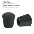 thumbnail image 4 of Uxcell 28Pcs Chair Leg Tips Caps, 3/8" Non-Slip Feet End Caps Cover, Arc Chair Leg Floor Protectors, Black, 4 of 7