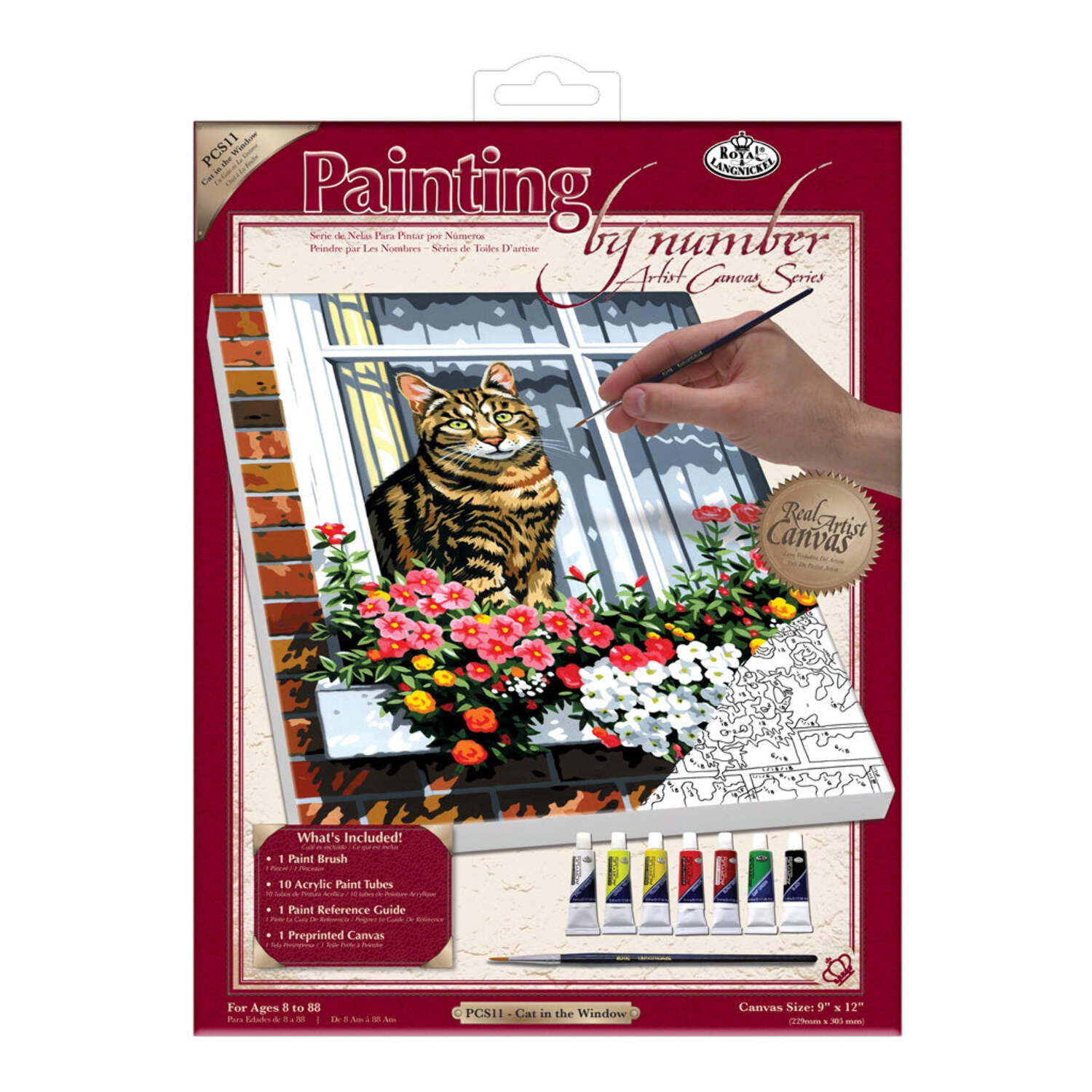 Faber-Castell Museum Series Malen-nach-Zahlen Kit – 'Eiffelturm', 6x8 Zoll, Inkl. Staffelei & Aufhängung