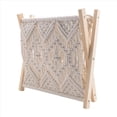 thumbnail image 2 of Boho Magazine Rack, Rope Woven Newspaper Rack, Magazine Baskets with Rope Fabric Design, Magazine Holder Storage, 2 of 10