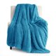 thumbnail image 1 of Manta Bedsure GentleSoft Fuzzy Sherpa de Piel Sintética para Cama Individual Azul, 1 of 9