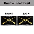 thumbnail image 4 of Dutern Double Sided Cross Rifle Infantry 11 B Military Flag Banner 3 Ply with Brass Grommets 12x18 Inch, 4 of 4